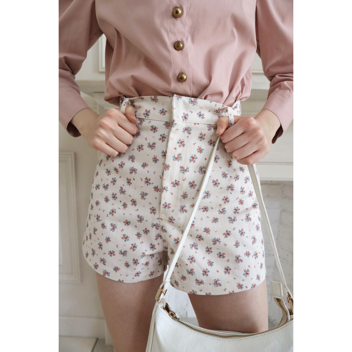 é embroidey flower short pants | épine